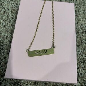 From Buckle Gold Bar Necklace Sleek Minimalist Design